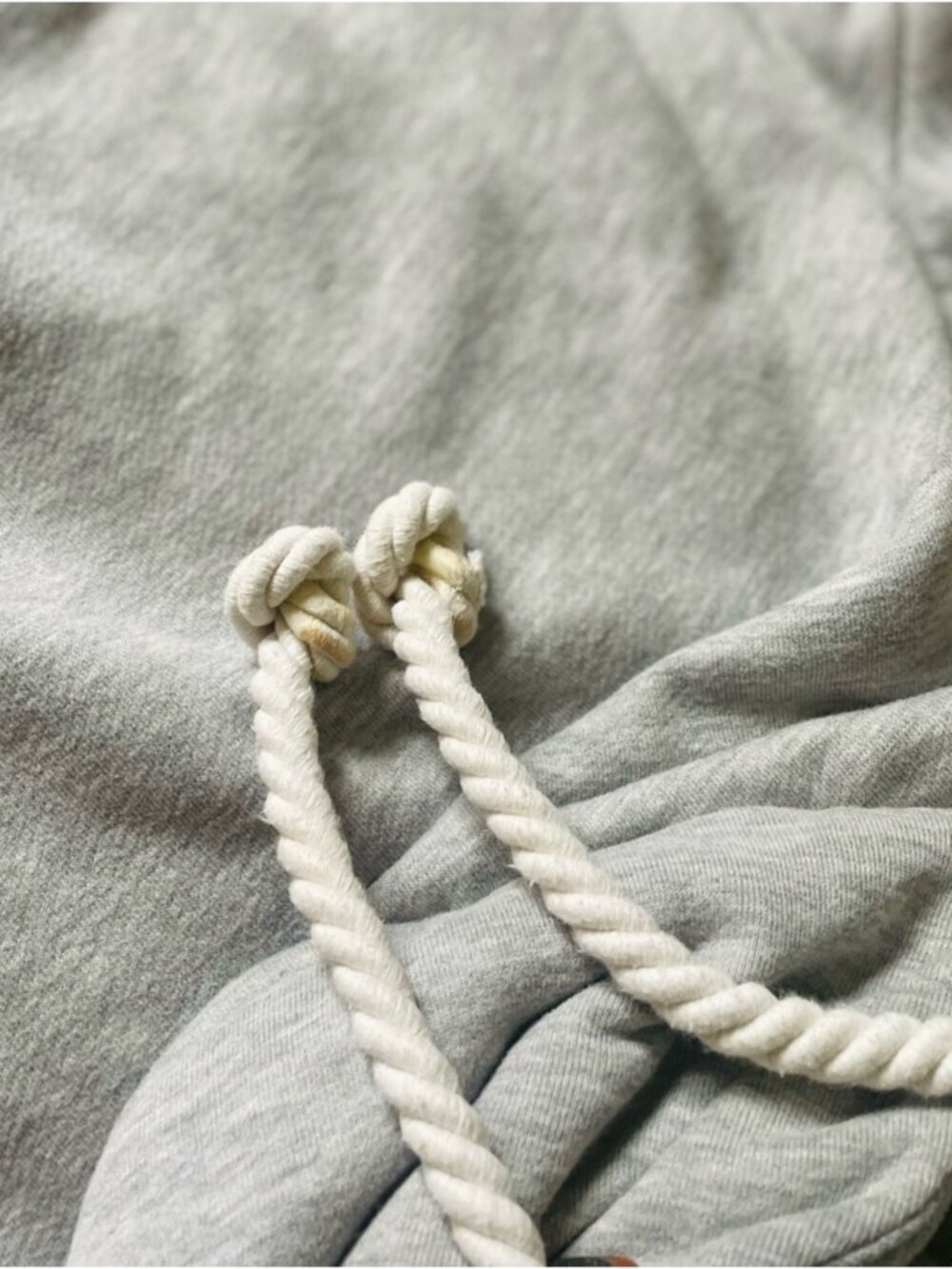 WANAKOME | XXL | Artemis Heather Grey Hoodie Rope Drawstring Cowl Neck Sweater - Picture 13 of 16